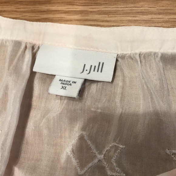 Preowned women’s JJill sheer blouse XL Nice - Picture 3 of 9